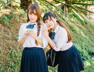 菠萝社 – 王语纯的新福利：JK制服让你重回校园，原图让你想返校深造！